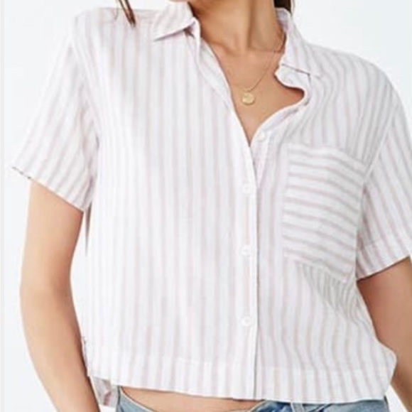 Forever 21 Tops - NWT Linen Blend Shirt